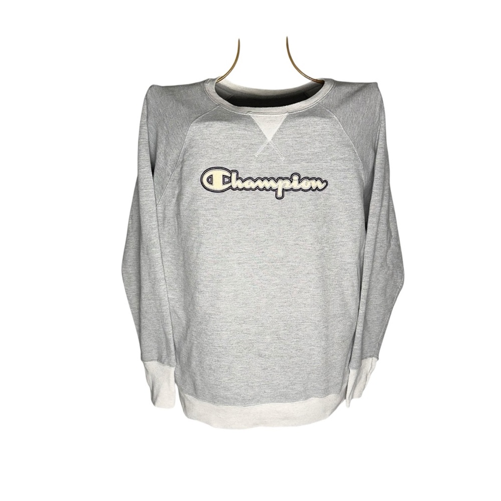 Vintage Y2K 90s Champion Gray Crewneck Sweater - Women’s Size XL